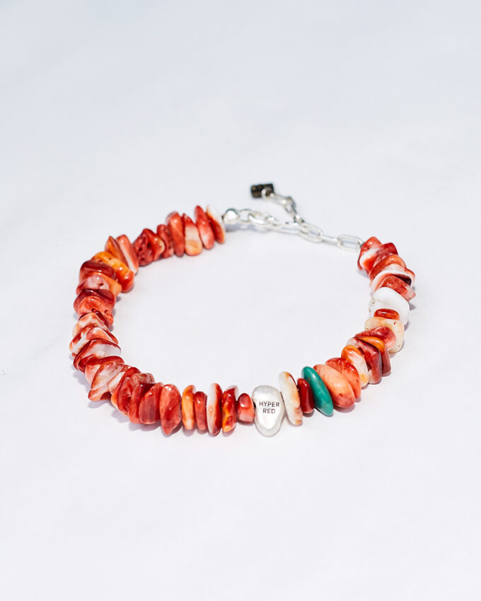 Spiny Oyster HYPER RED bracelet