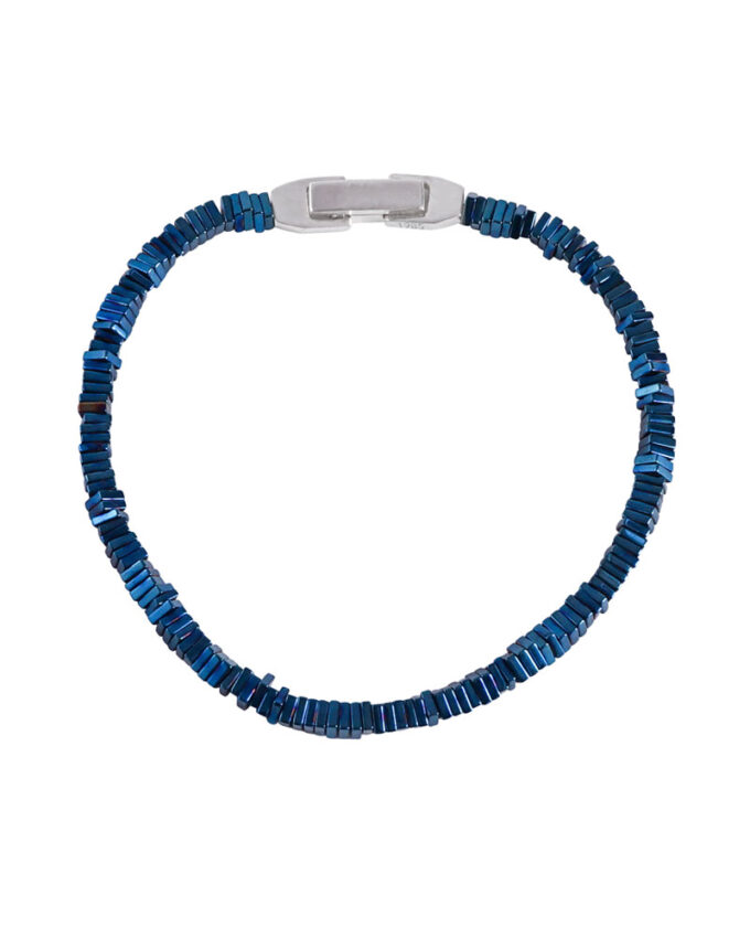 Square Beads Shiny Bracelet BLUE