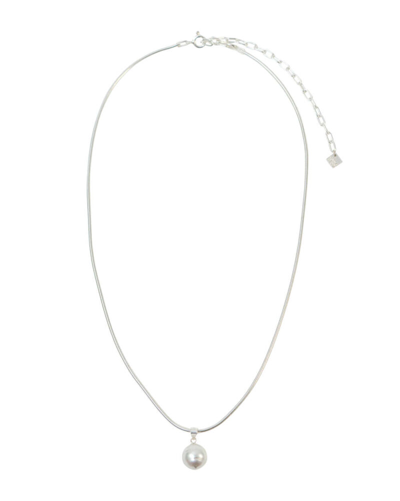 One TOP Pearl Necklace SNAKE-CHAIN