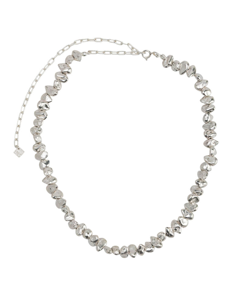 Pearl single necklace ALL SILVER【直営限定】